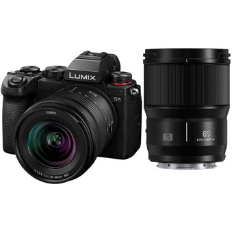 Panasonic Lumix S5 4K Mirrorless Full-Frame L-Mount Camera with Lumix S  20-60mm F3.5-5.6 and S 85mm F/1.8 Lenses
