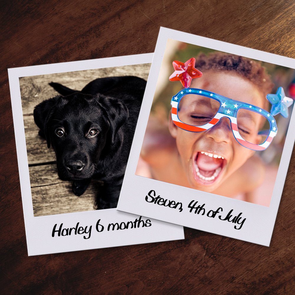 Large Retro Portrait Prints - Set of 20