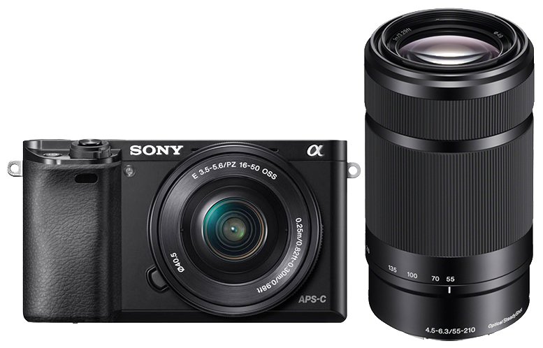 Sony A6000 Interchangeable Lens Camera with 16-50mm and 55-210mm Lenses