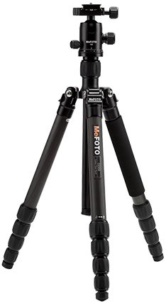 MeFoto GLOBETROTTER Carbon Fiber Travel Tripod Kit - Black - Van's