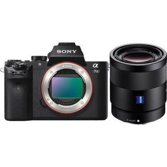Sony A7II Full-frame Mirrorless Interchangeable-Lens Camera with FE 55mm  F1.8 ZA - Black