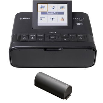 Canon SELPHY CP1300 Wireless Compact Photo Printer Battery Bundle