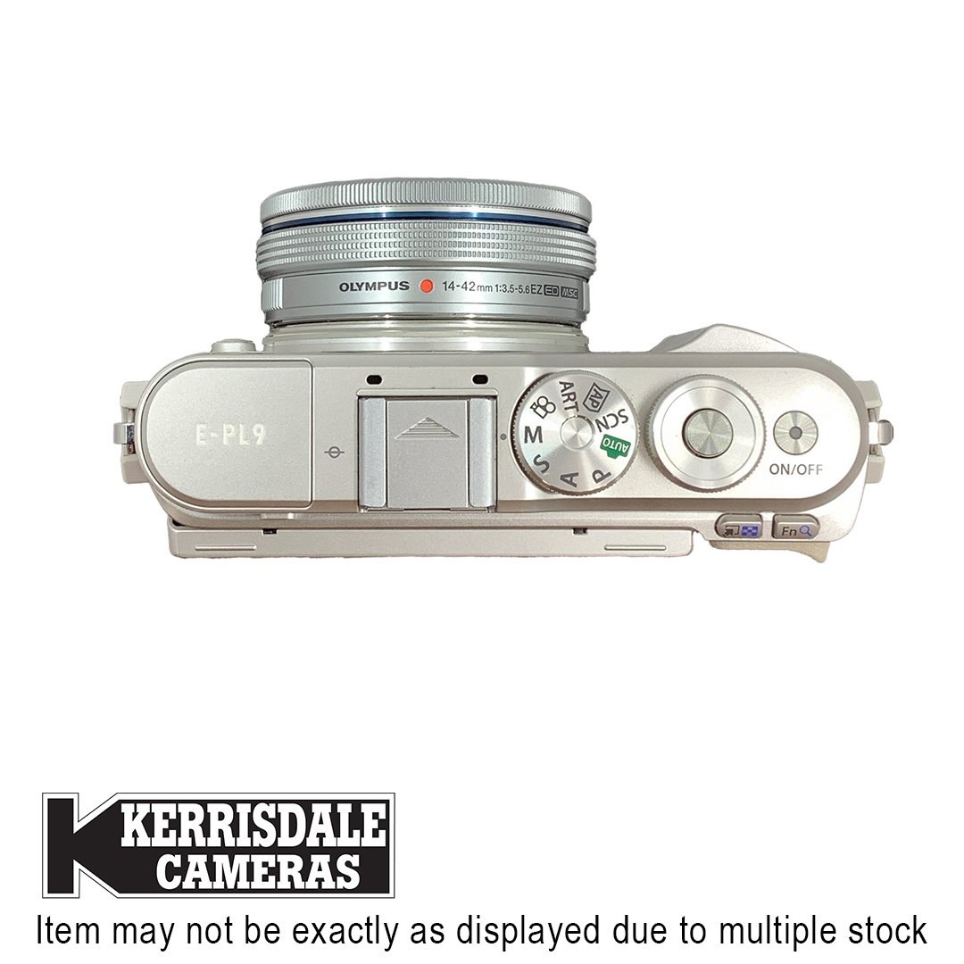 Olympus-Used E-PL9 Body (White) With 14-42mm EZ Lens 16 MP - Fair Condition - Crack In Screen But Works Ok – Micro Four Thirds Mount – Used # 587.20527300X