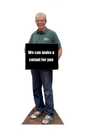 Fromex Photo & Digital LifeSize Cutout 6 Feet Tall x 30" Wide Fromex