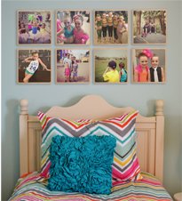 Wall Art canvas, natural wood, photo panels