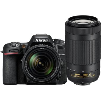 Nikon D7500 Dslr Camera With Af S 18 140mm Vr And Af P 70 300mm Vr Lenses Black Mike S Camera