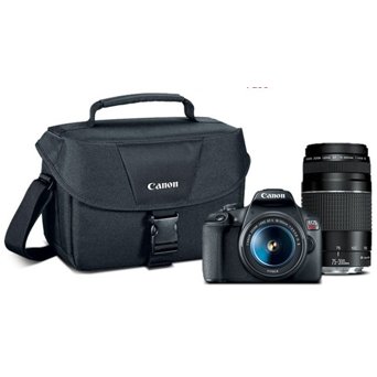 Canon EOS Rebel T7 - Double Zoom KIT - digital camera EF-S 18-55mm IS II  and EF 75-300mm III lenses - 2727C021 - Cameras 