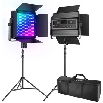 Neewer 2 Pack RGB1200 LED Video Light - Zone Image Corpo