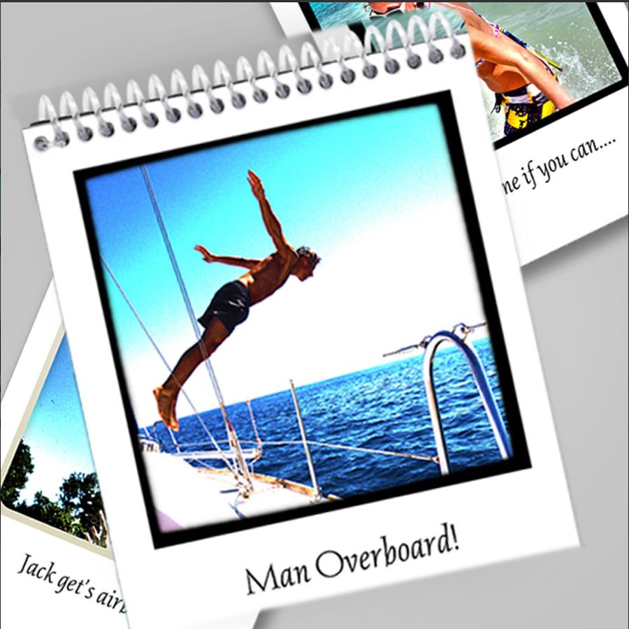 Flip Book wired bind 4x4" KT Colour