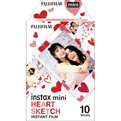 Fujifilm Instax Mini Heart Sketch - 10 Sheets