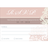 Lace C - 1 Sided RSVP