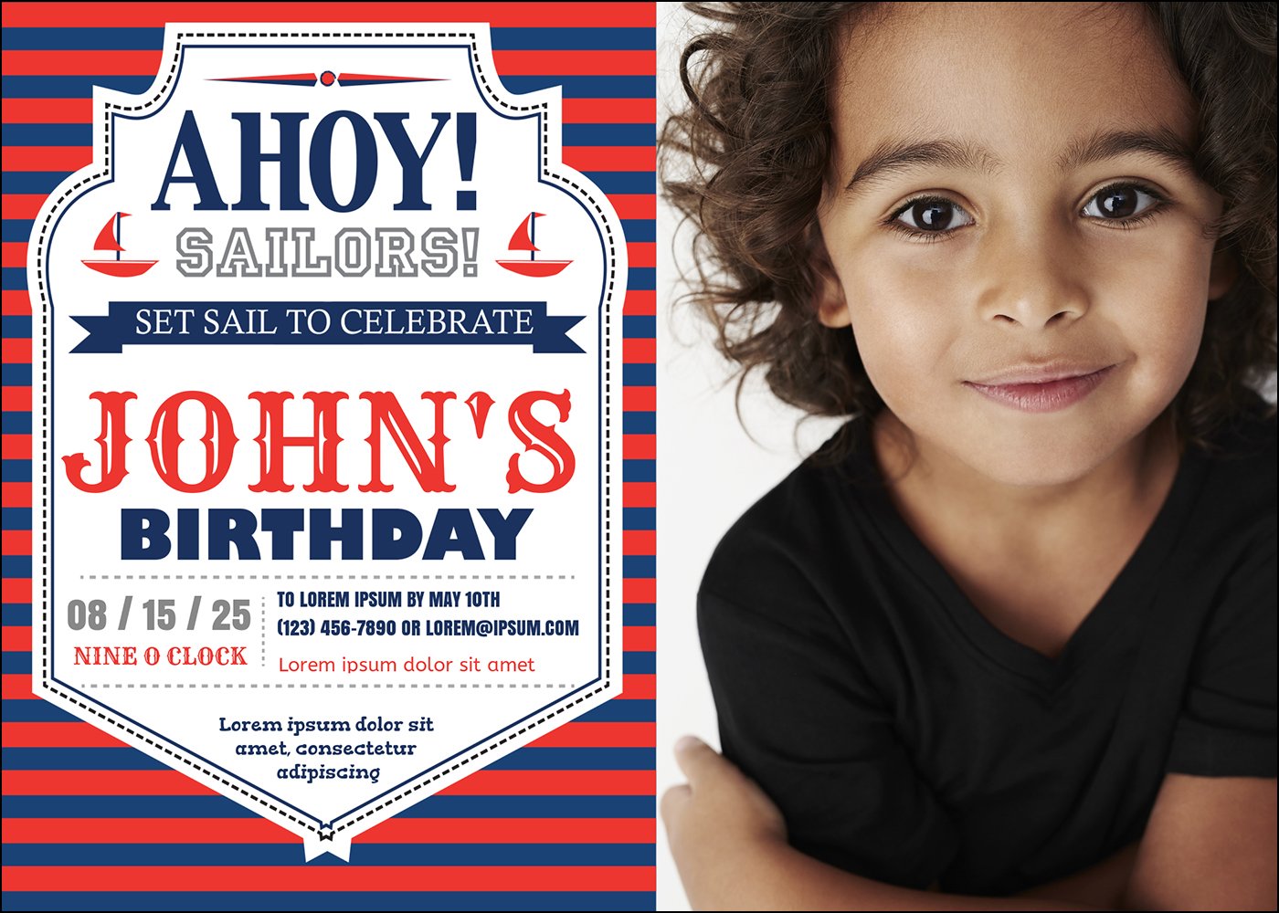 Ahoy B-Day - 1 Sided