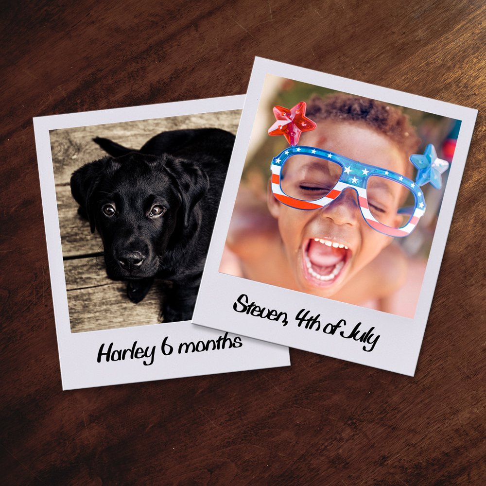 Medium Retro Portrait Prints - Set of 20