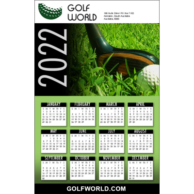 Poster Calendar 2022 Single Page A4 Calendar on 300gsm