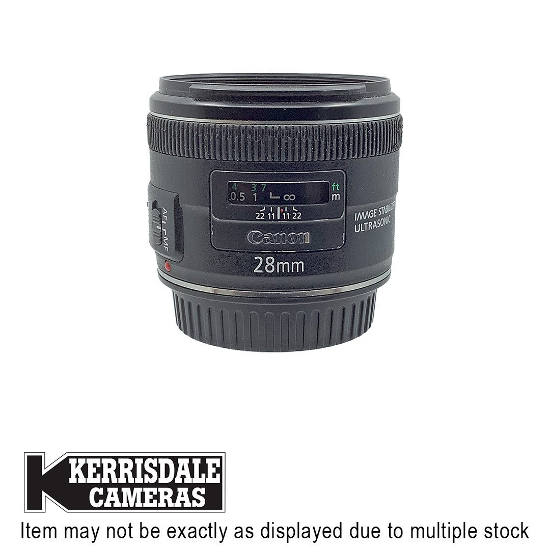 Canon-Used 28mm F2.8 IS USM - Fair Condition - Dusty And Sticky IS – Canon EF Mount – Used # 587.20819801X