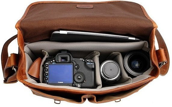 camera laptop messenger bag