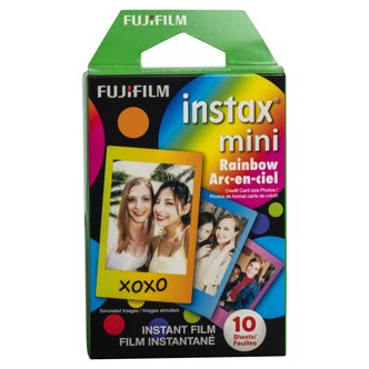 Fujifilm Instax Mini Instant Film - Rainbow - 10 Sheets - Spartan 