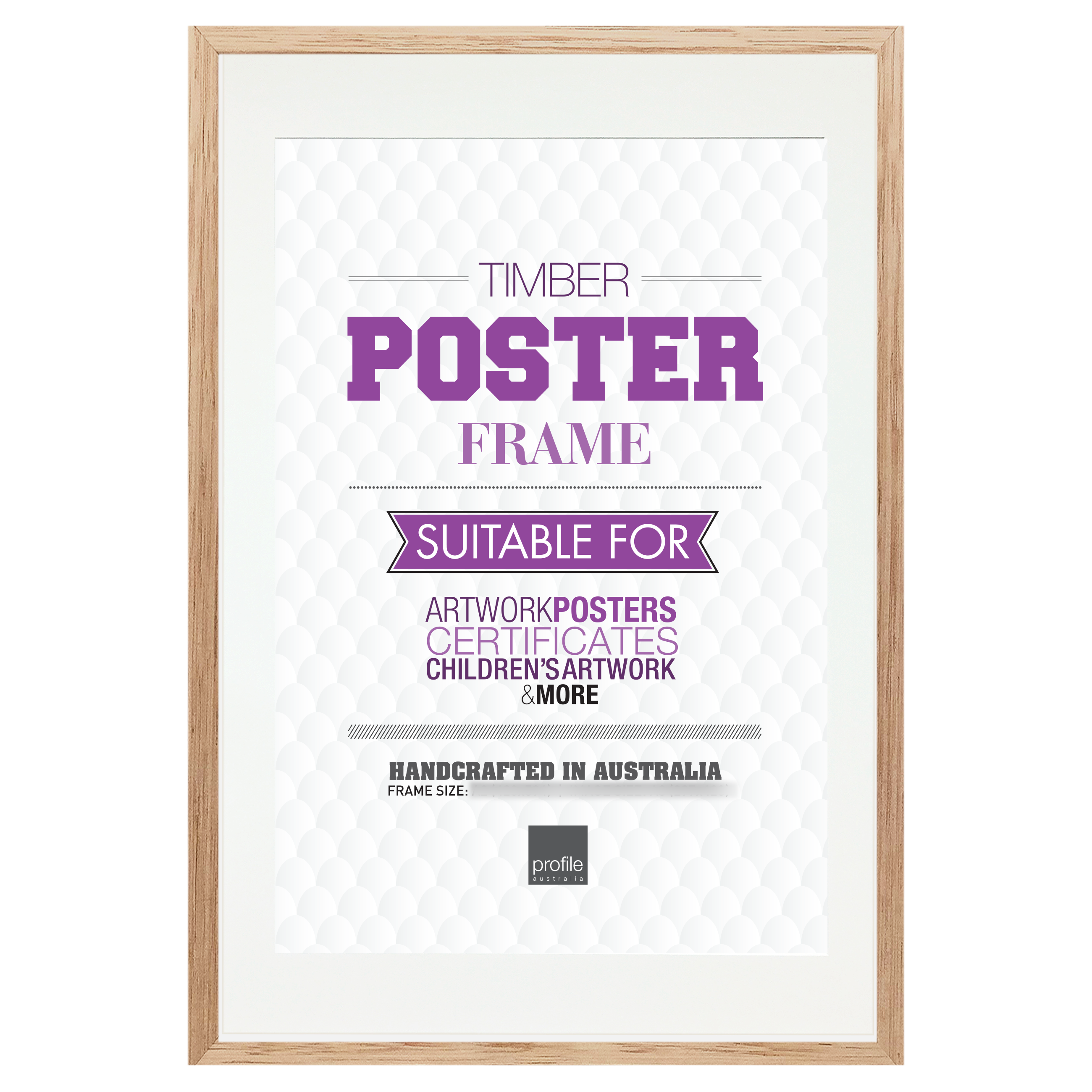 Profile Australia Tassie Oak A2 / A3 Matted Frame The Photo Shop Port