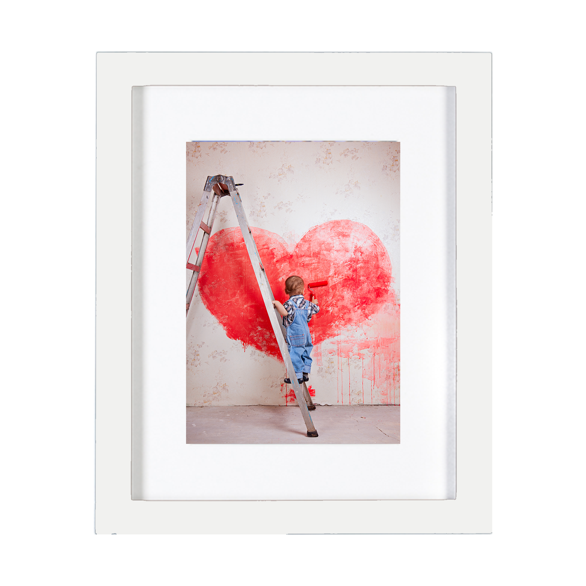 Contempo 8x10 Matted Print & Frame Bundle with 5x7 Print White Annex Photo & Digital Imaging