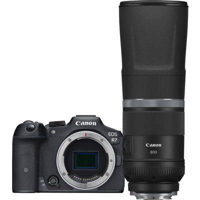 Canon EOS R7 Mirrorless Camera with RF 800mm f11 IS STM Lens - Mike's Camera