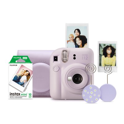 Fuji Instax Mini 12 Instant Film Camera Clay White - Parallax