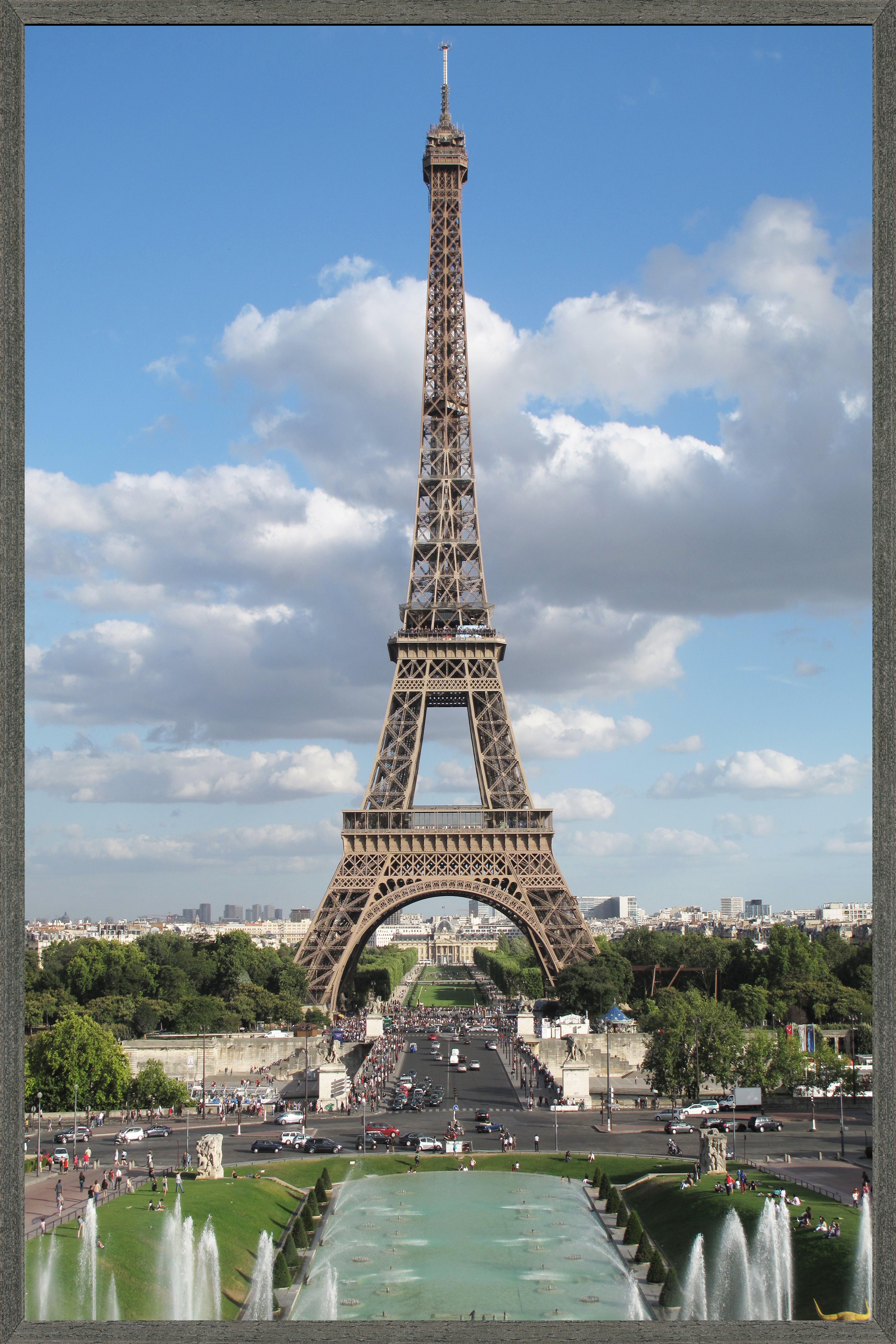 20x30 Custom Charcoal frame and print