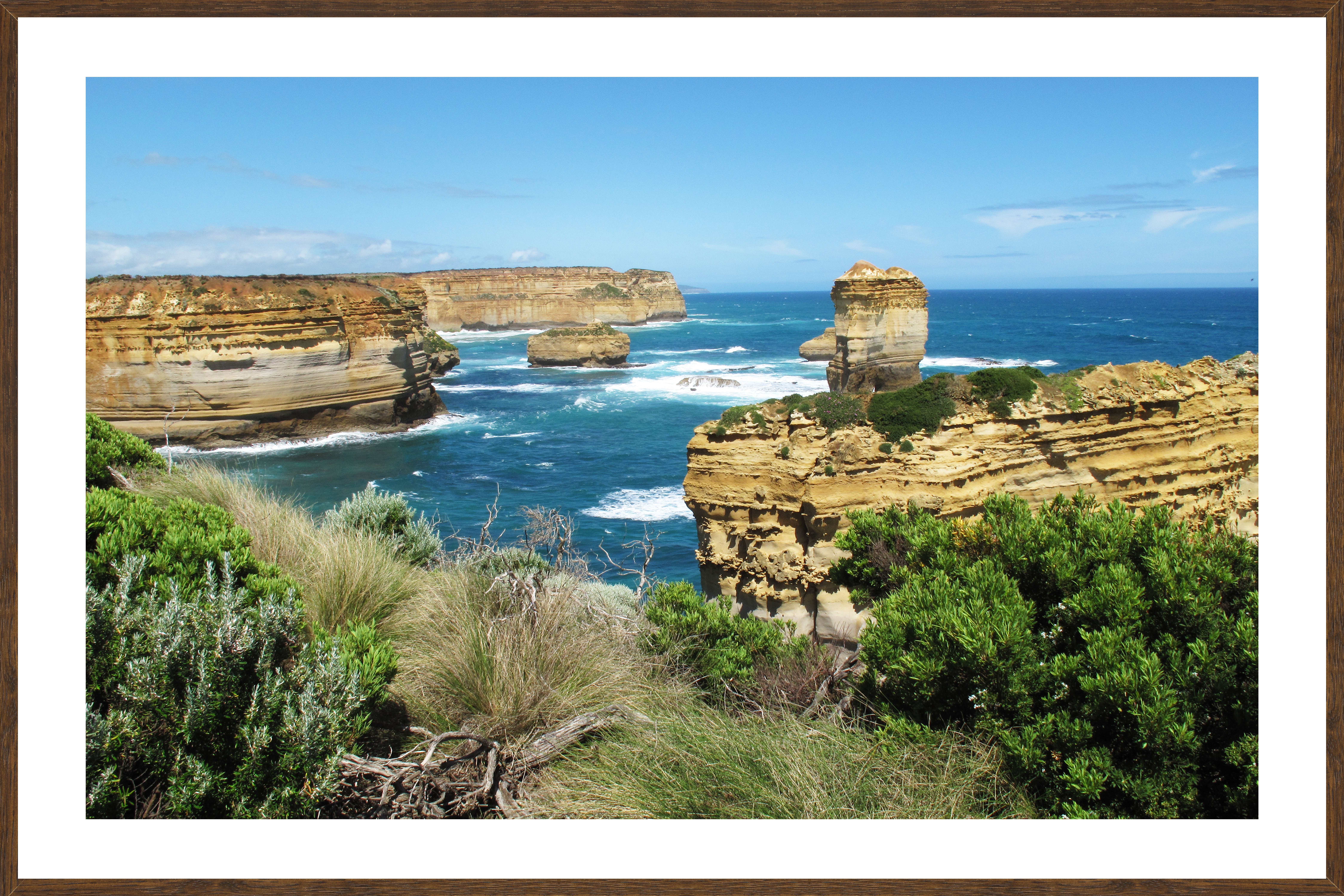 34x24 Custom Chocolate frame and print