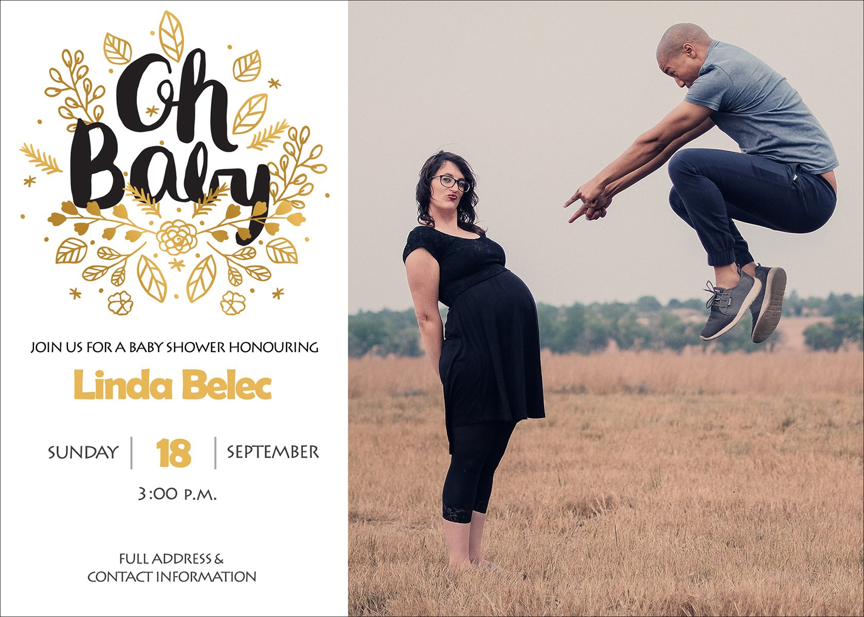 Baby Shower Card C - 1 Sided