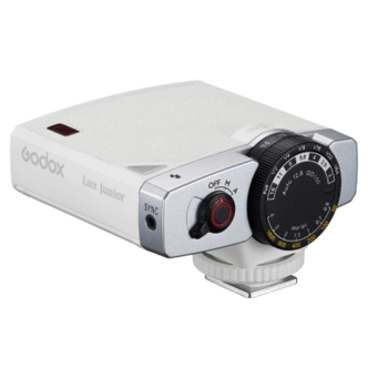 Godox Lux Junior Retro Camera Flash - White - Biggs Camera