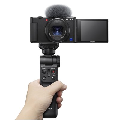 Sony Vlog Camera ZV-1 with GPVP2BT Bluetooth Shooting Grip