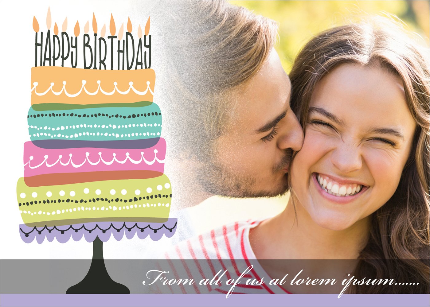 B-Day Cake - 1 Sided