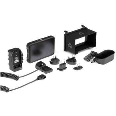 Atomos Ninja V 5 4K Recording Monitor Kit with 2 L-Series Batteries,  Charger, and battery portable monitor