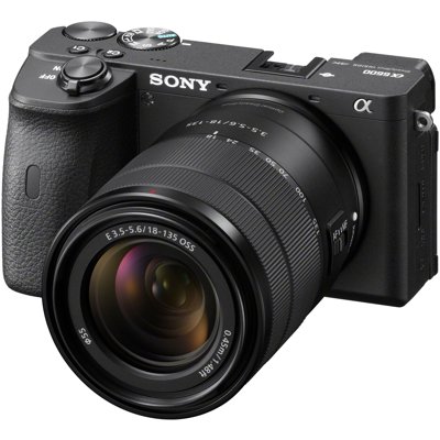 Sony A6600 Premium E-Mount APS-C Camera with 18-135mm Lens - Black