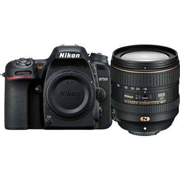 Nikon D7500 DSLR Camera with AF-S 16-80mm ED VR Lens - Black