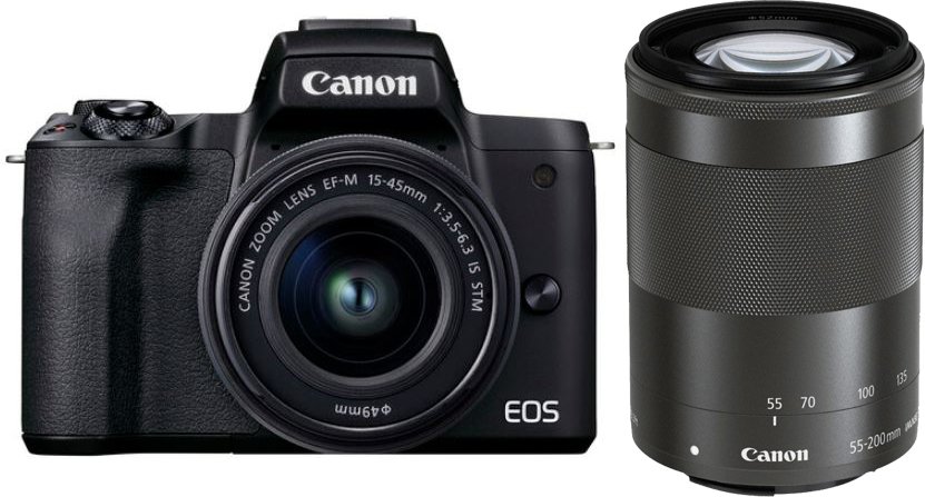 Canon Eos M50 Mark Ii Mirrorless Camera With Ef M 15 45mm Is Stm And Ef M 55 0mm Is Stm Lenses Mike S Camera