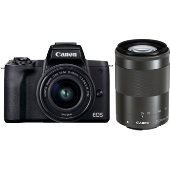 Canon Eos M50 Mark Ii Mirrorless Camera With Ef M 15 45mm Is Stm And Ef M 55 0mm Is Stm Lenses Camera Land Ny
