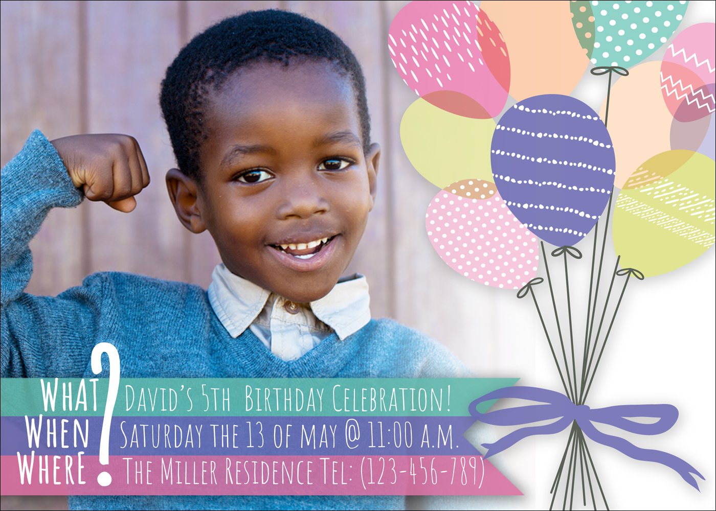 B-Day Balloons- 1 Sided