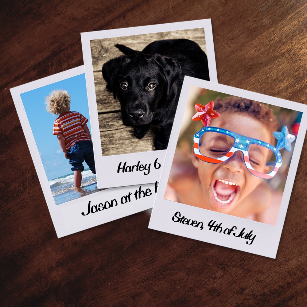 Small Retro Portrait Prints - Set of 20