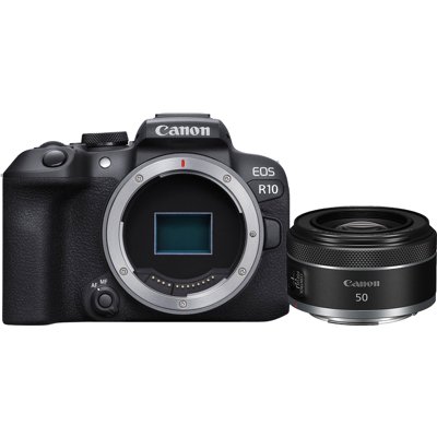 Canon EOS R10 Mirrorless Camera with RF 50mm f1.8 STM Lens