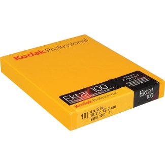 Kodak Professional Ektar 100 ISO 4x5 Colour 10 Sheets (1587484