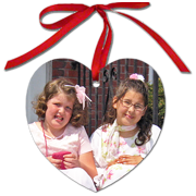 Heart Metal Ornament Double Sided