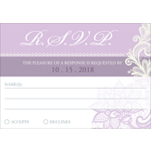 Lace A - 1 Sided RSVP