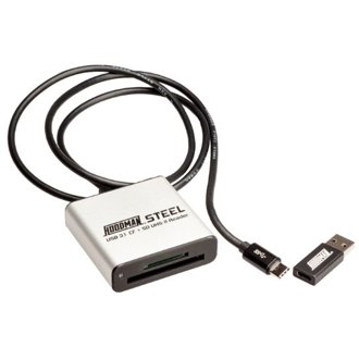 Fast SD UHSII enabled memory card reader quick downloads – Hoodman