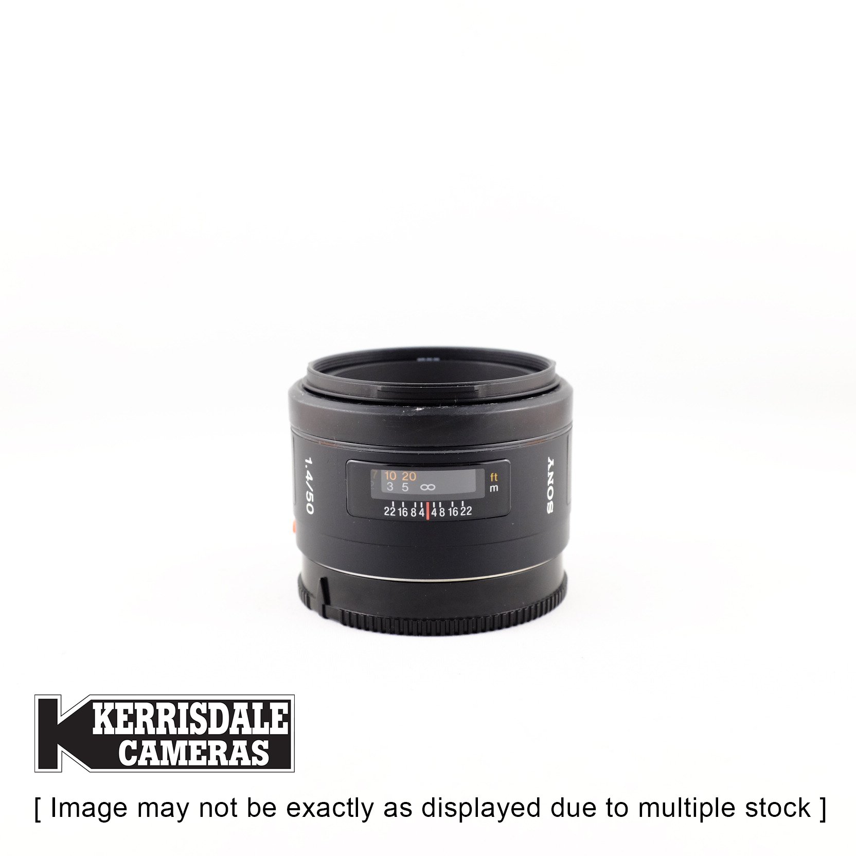 Sony-Used 50mm f1.4 – Sony A / Minolta Maxxum Mount – Used # 587.18814506X