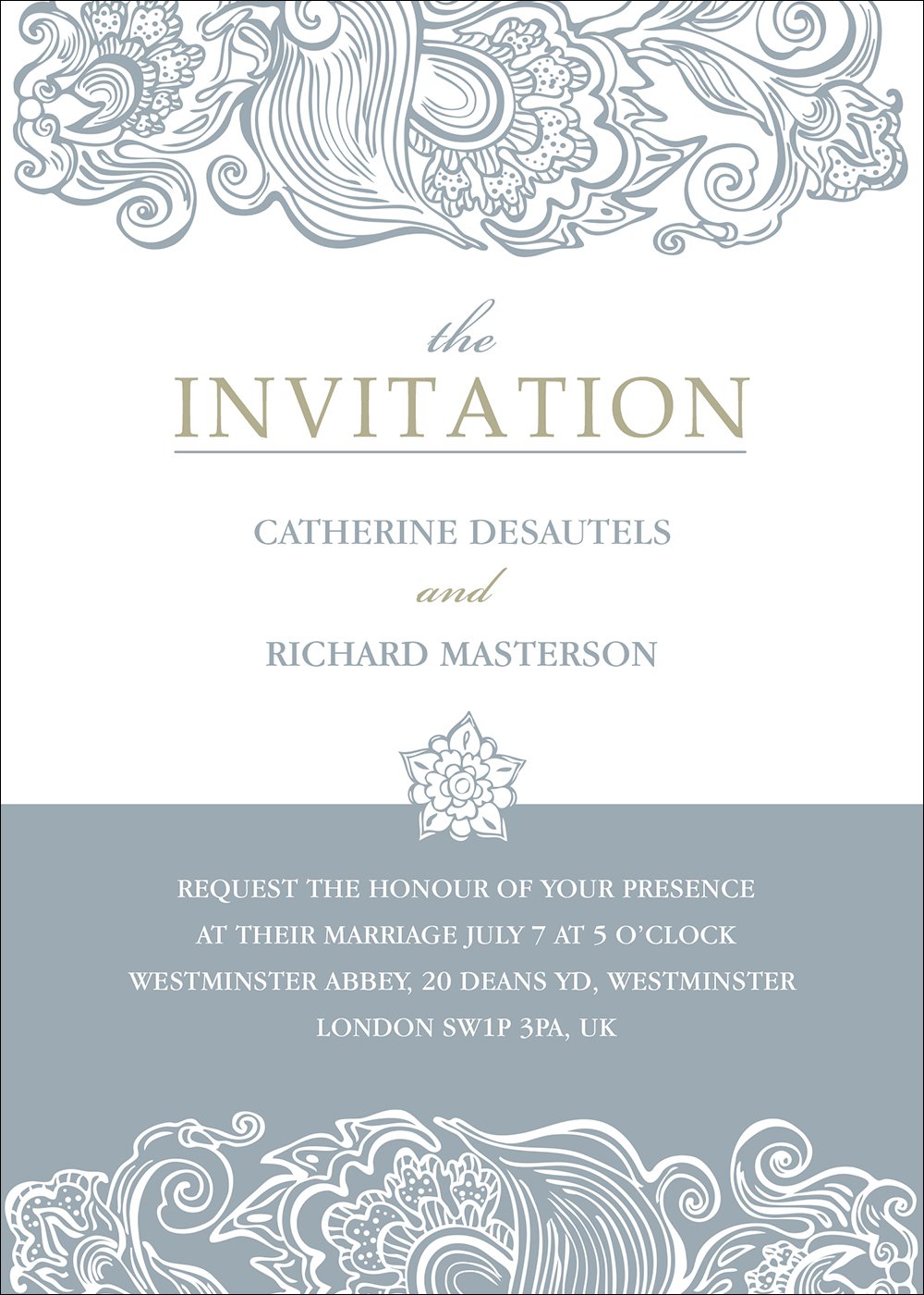 Classy - 1 Sided Invitation