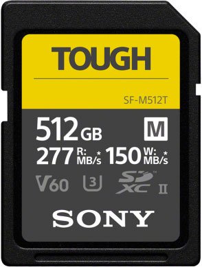 Sony 512GB TOUGH M Series UHS-II SDXC Memory Card