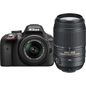 Nikon D3300 Dslr With Af S Dx Nikkor 18 55mm Vr Ii And Af S Dx Nikkor 55 300mm Vr Lenses Digital Cameras Photo Express Product Specifications