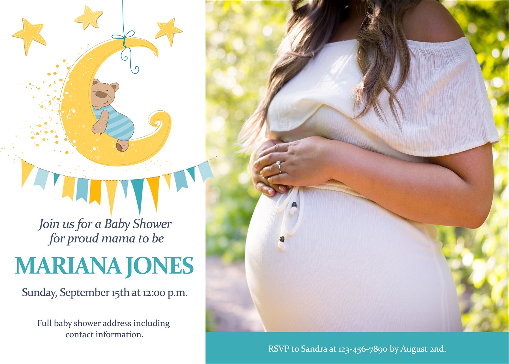 Baby Shower Card O - 1 Sided