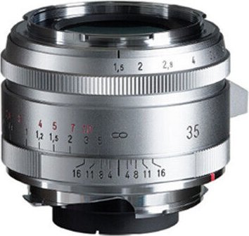 Voigtlander NOKTON 35mm F1.5 TypeII シルバー Voigtlander 35mm F1.5 Nokton Aspherical Typ II - VM Mount - Silver