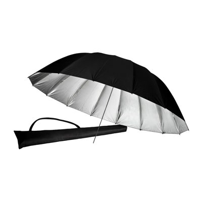 Ex-Pro® Umbrella  40" 101cm Photo Light Studio Diffuser Reflector Black & Silver 